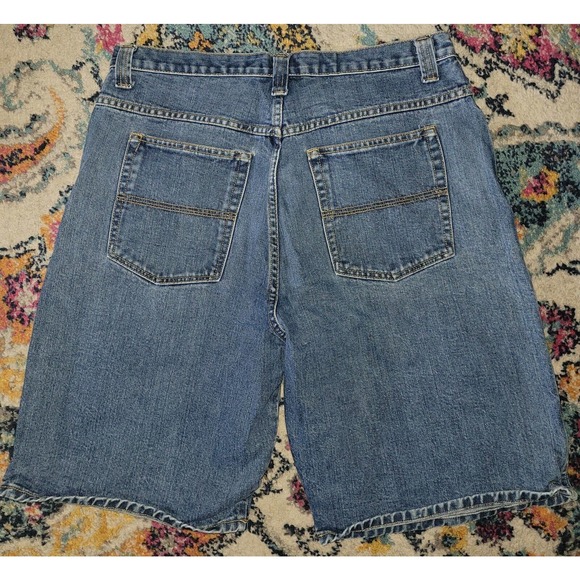 VINTAGE 90s Twenty Six Red Sz 36 Blue Jean Denim Shorts style #R3000 EUC Juggalo - Picture 7 of 7